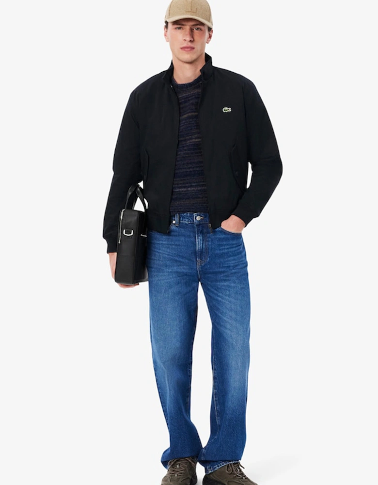 Water-Repellent Twill Harrington Jacket