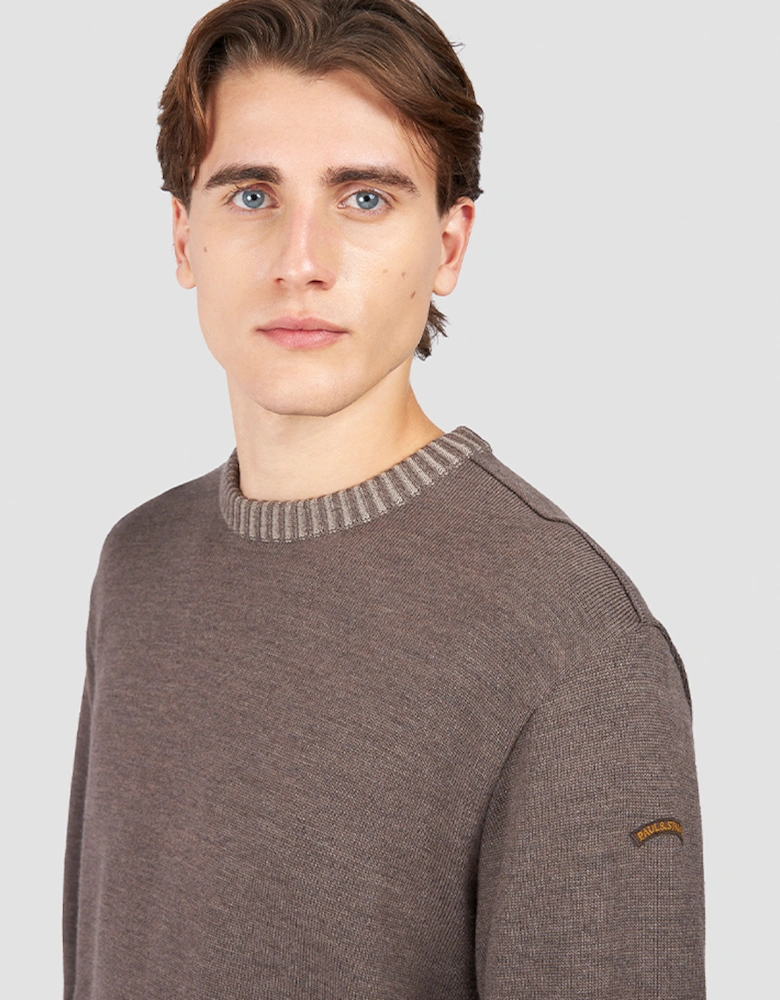 Soft Cool Touch Wool Crewneck Sweater