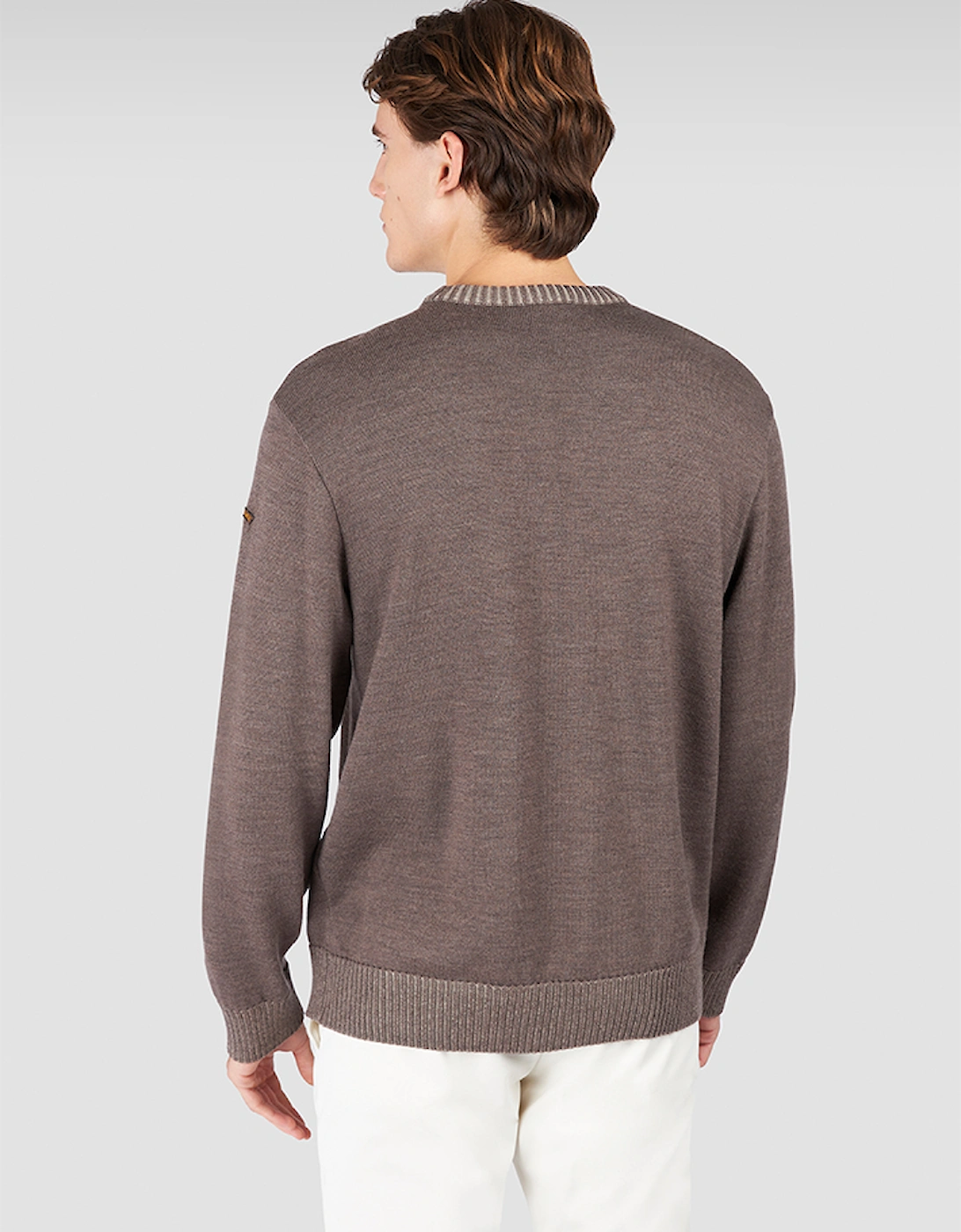 Soft Cool Touch Wool Crewneck Sweater