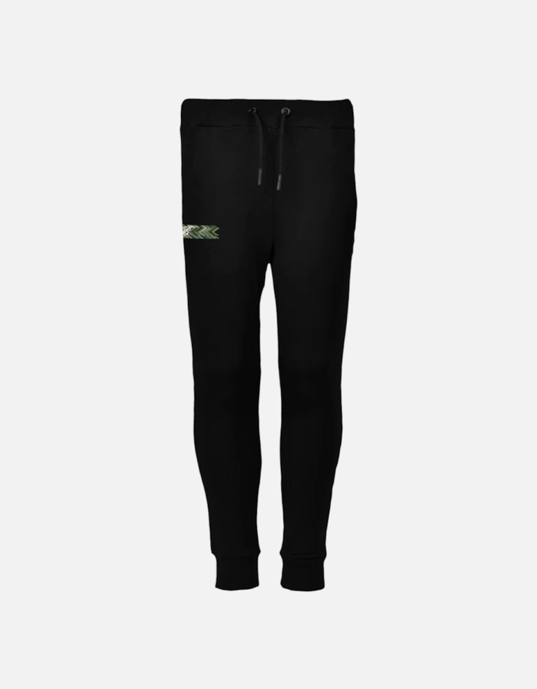 Boys Black Zig Hoodie Tracksuit