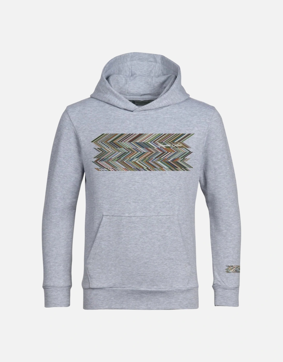 Boys Grey Zig Hoodie Tracksuit