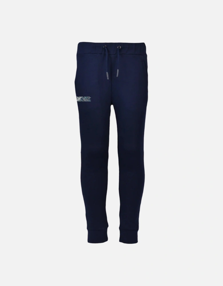 Boys Navy Zig Hoodie Tracksuit
