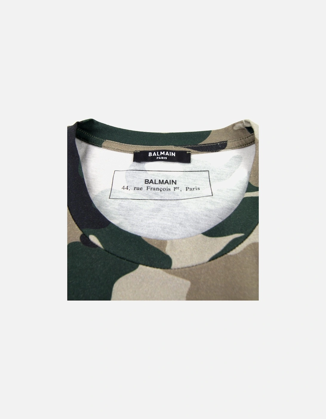 Logo Cotton T-shirt Camo
