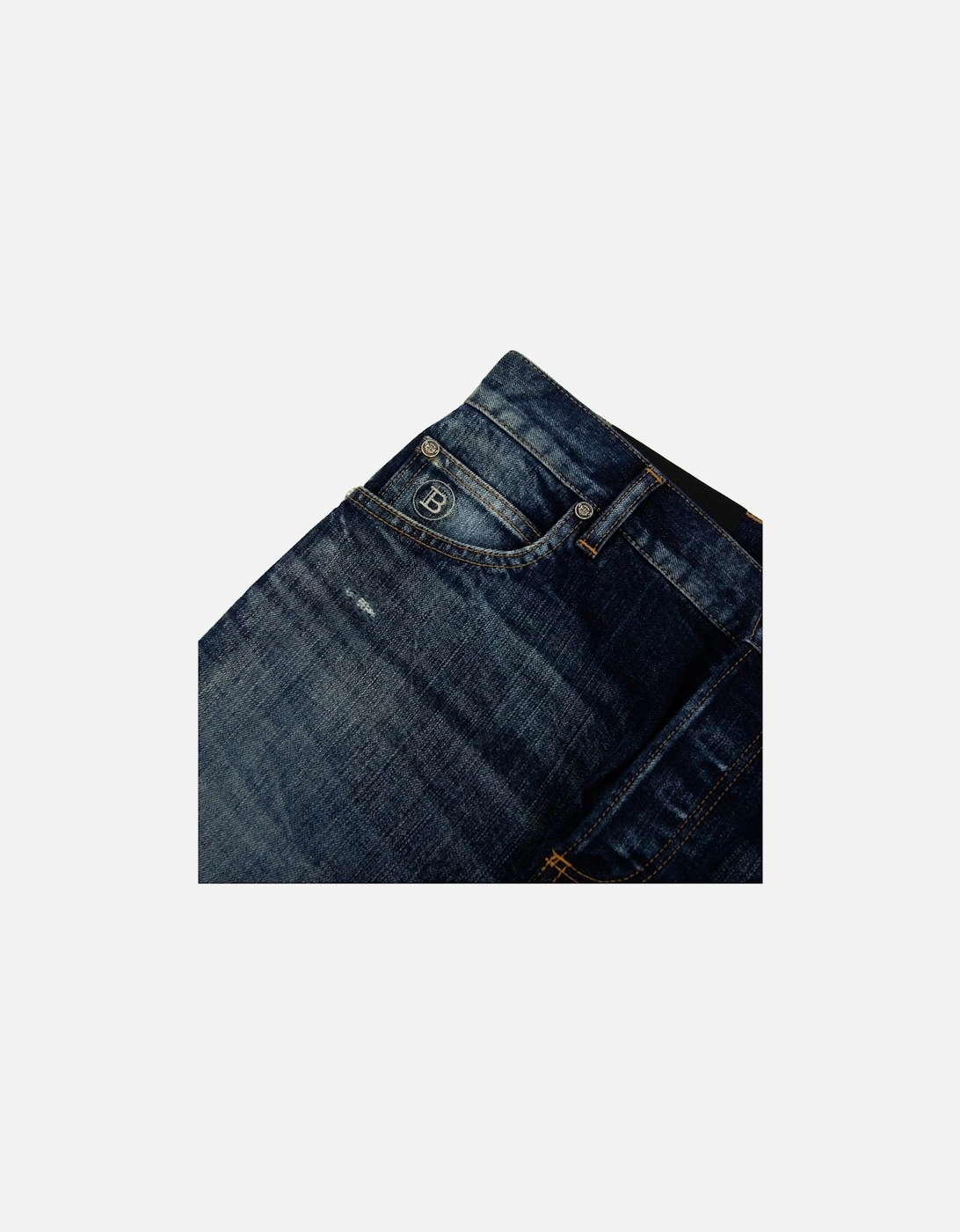 Distressed Slim Selvedge Jean Denim