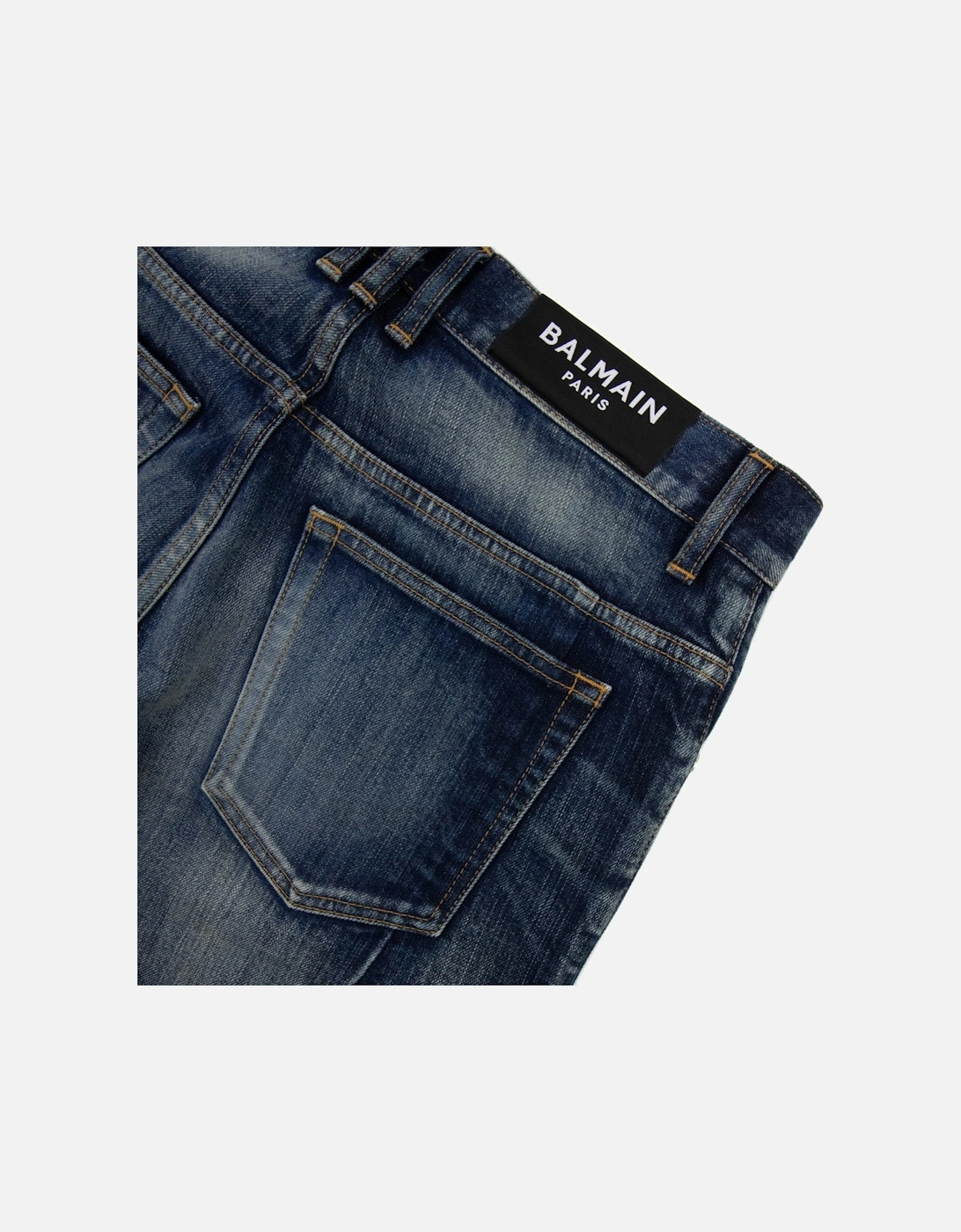 Distressed Slim Selvedge Jean Denim