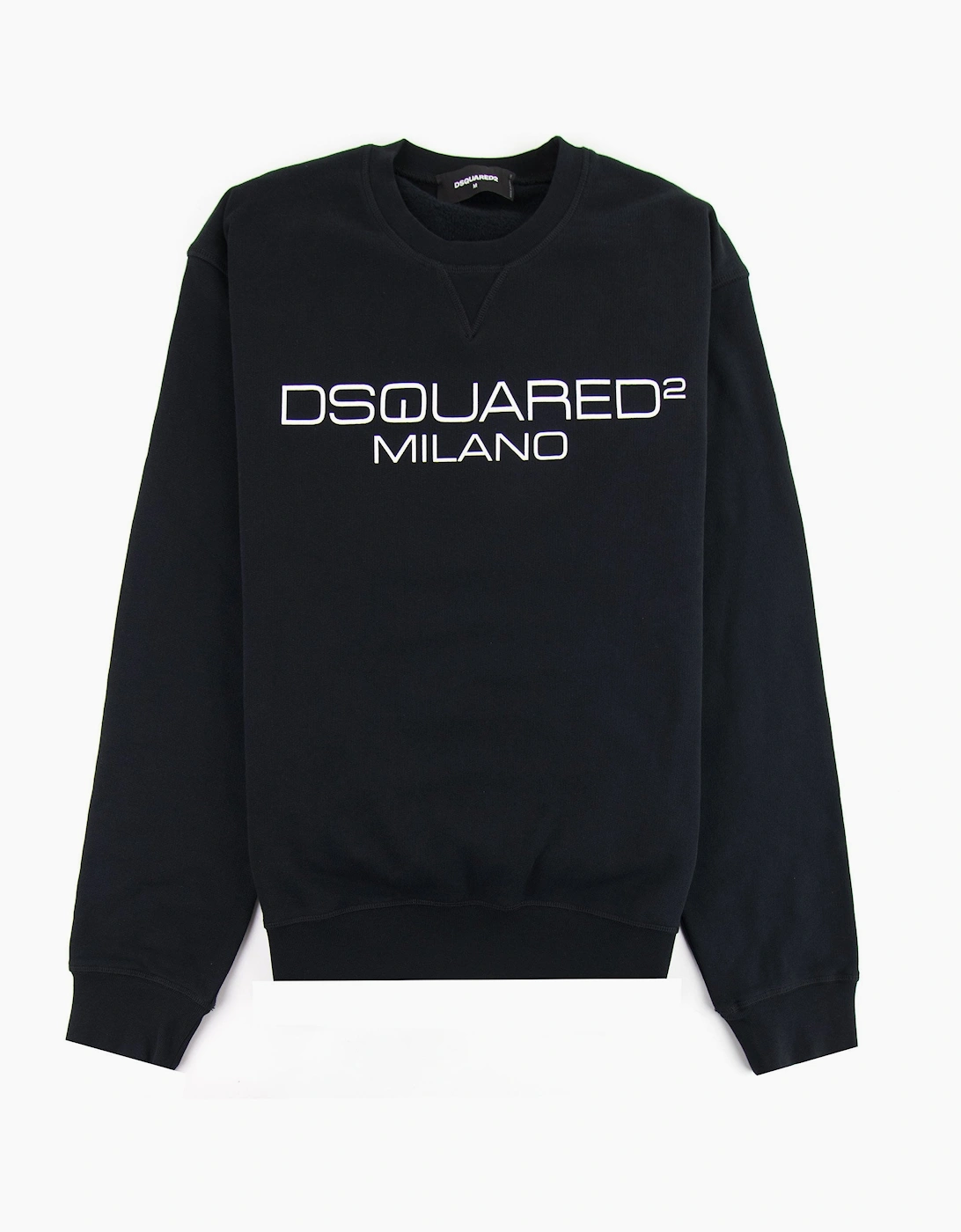 Men's Dsquared2 Milano Crewneck Sweatshirt Black 900 - Size: 42