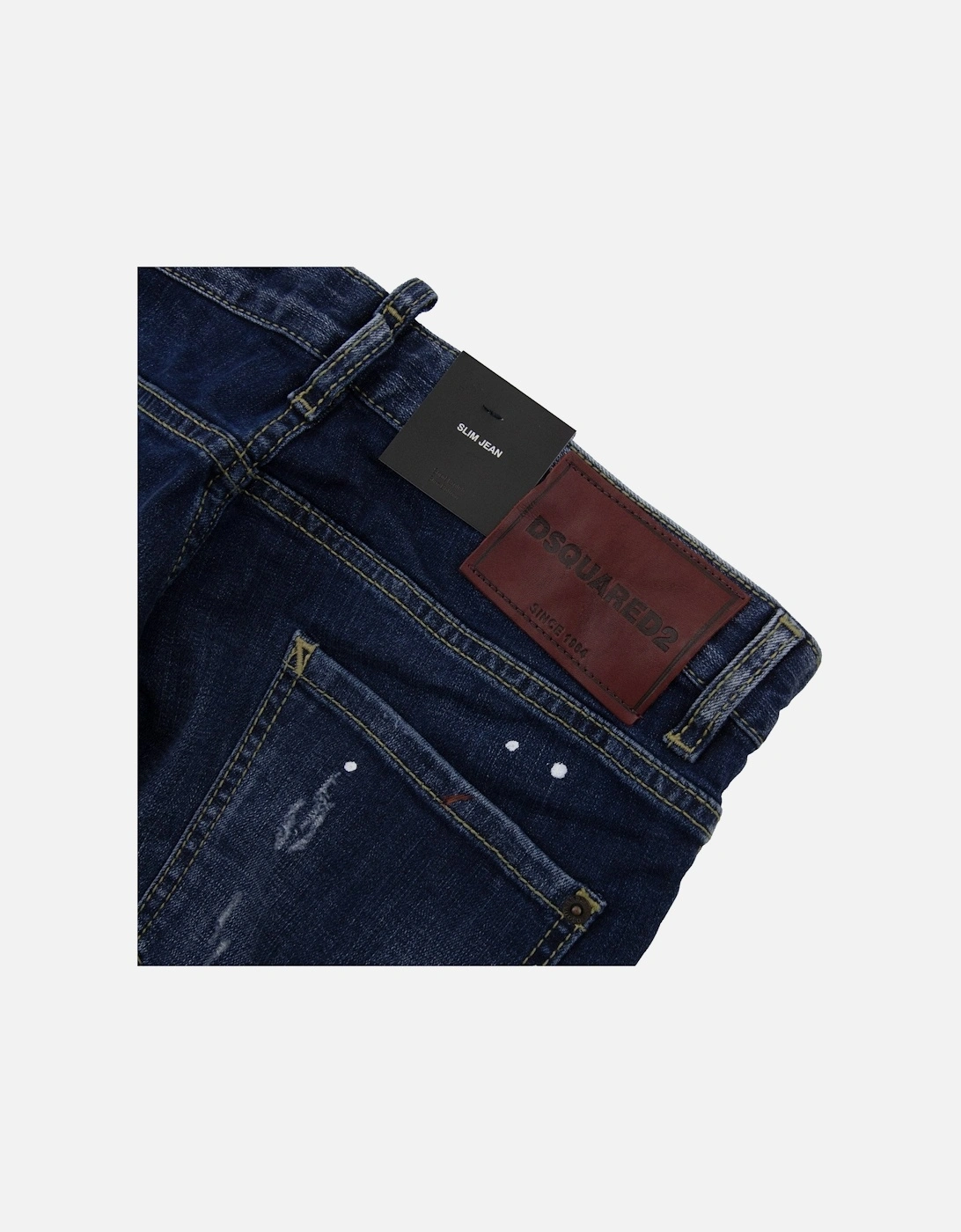 Multi Paint Slim Jean Denim 470