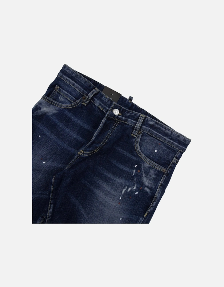 Multi Paint Slim Jean Denim 470