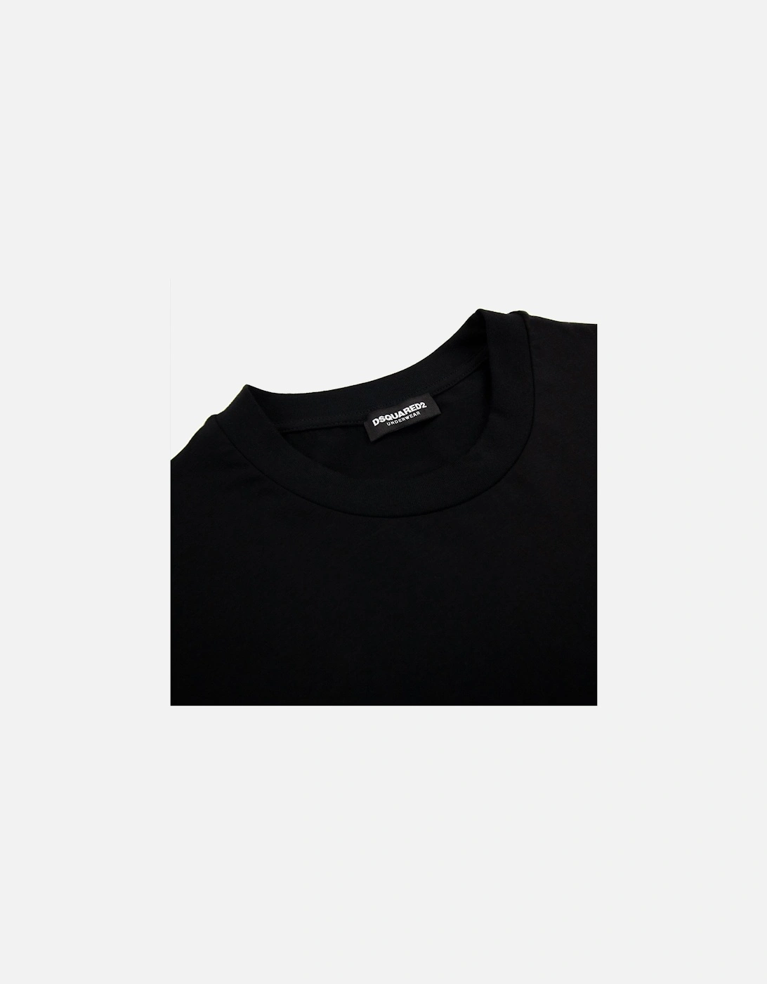 Icon Logo Round Neck T Shirt Black
