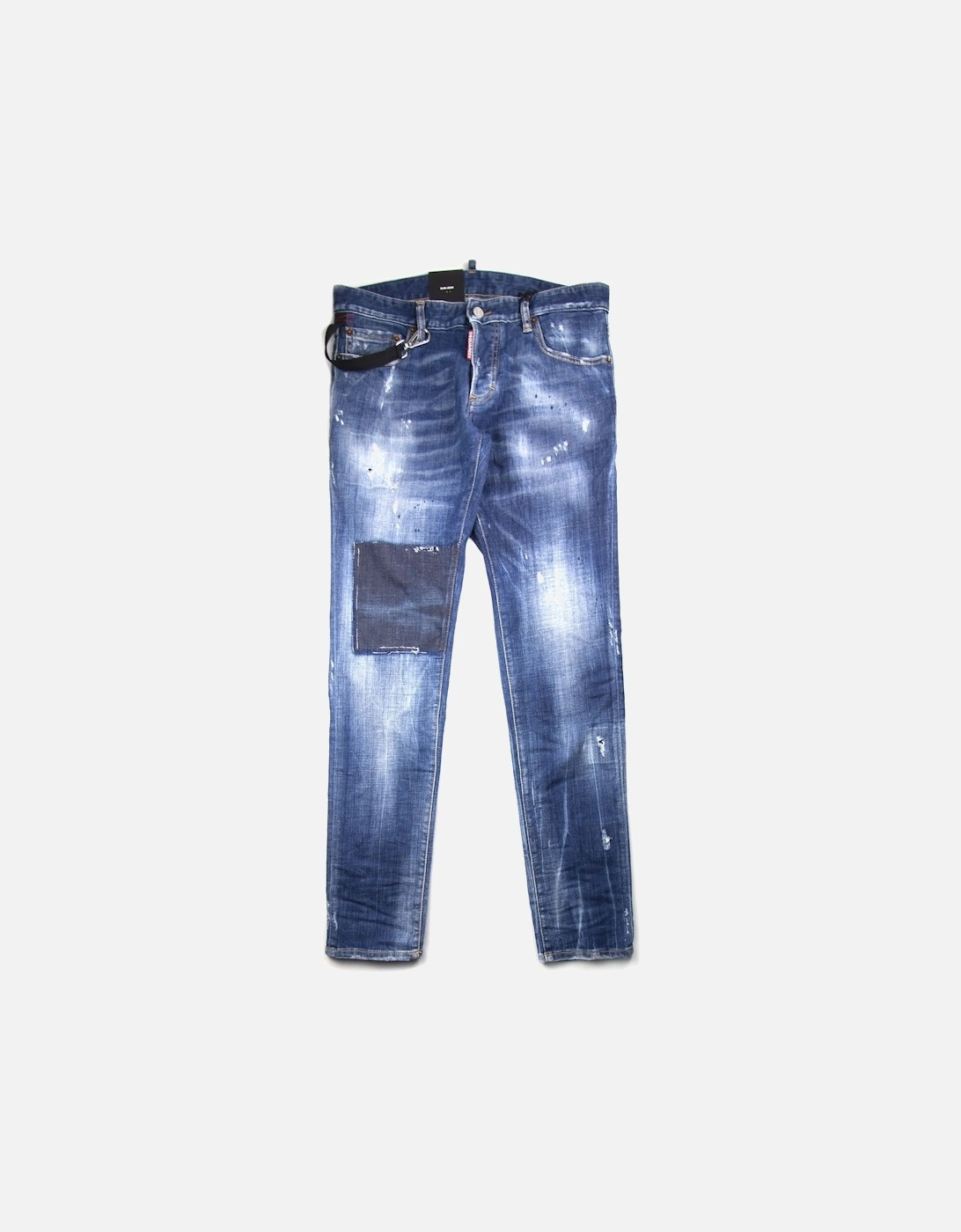 Rope Clip Slim Jean Distressed Denim, 4 of 3