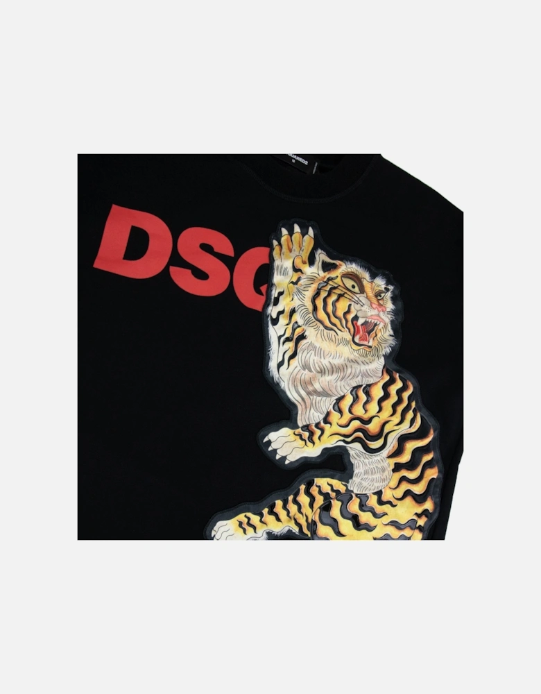 Large Tiger Sweatshirt Black 900
