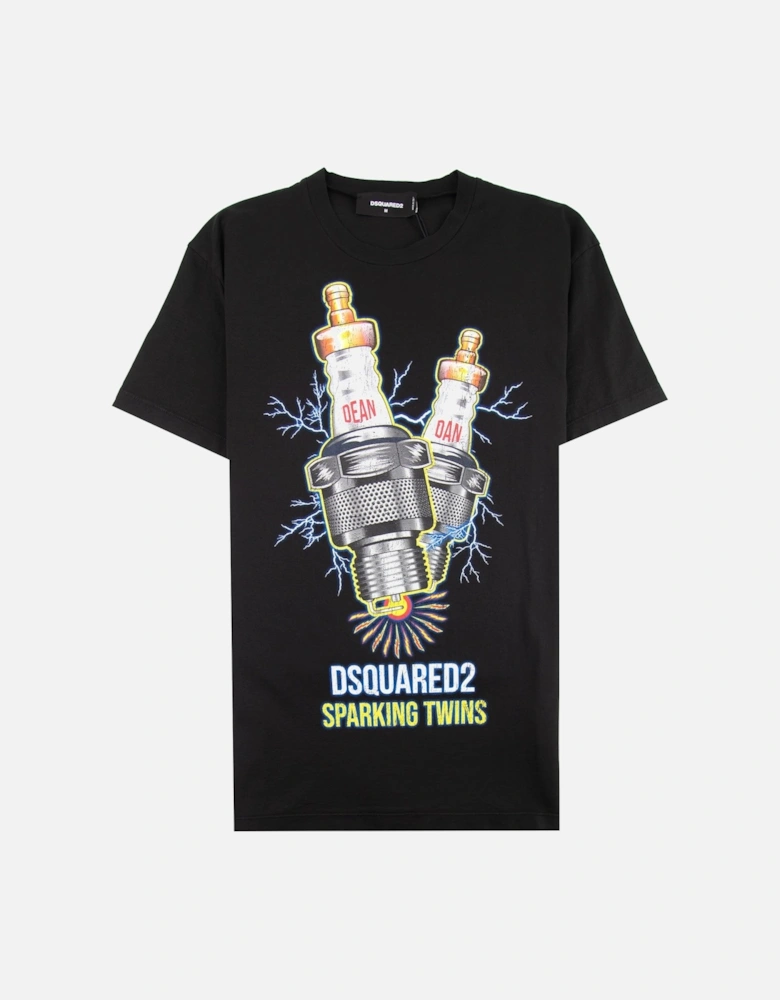 Sparking Twins T-shirt Black 900