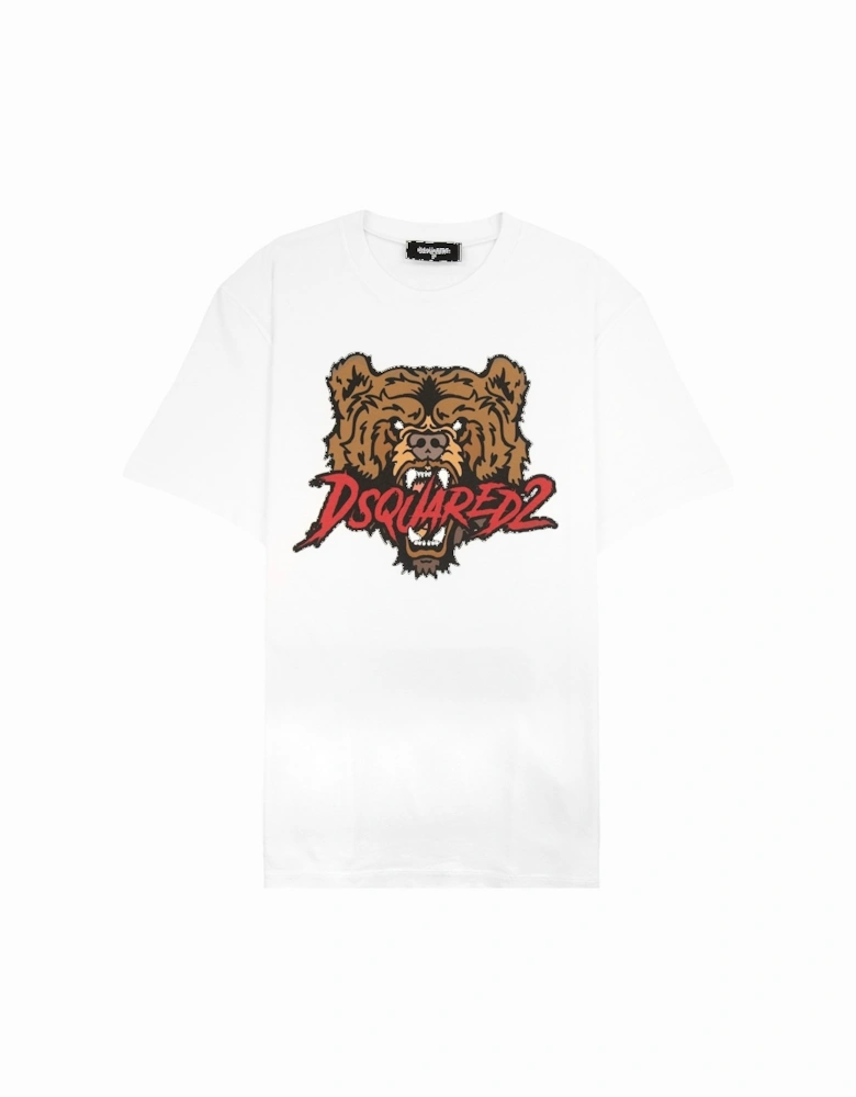 Bear Logo Cool Fit T Shirt White 100