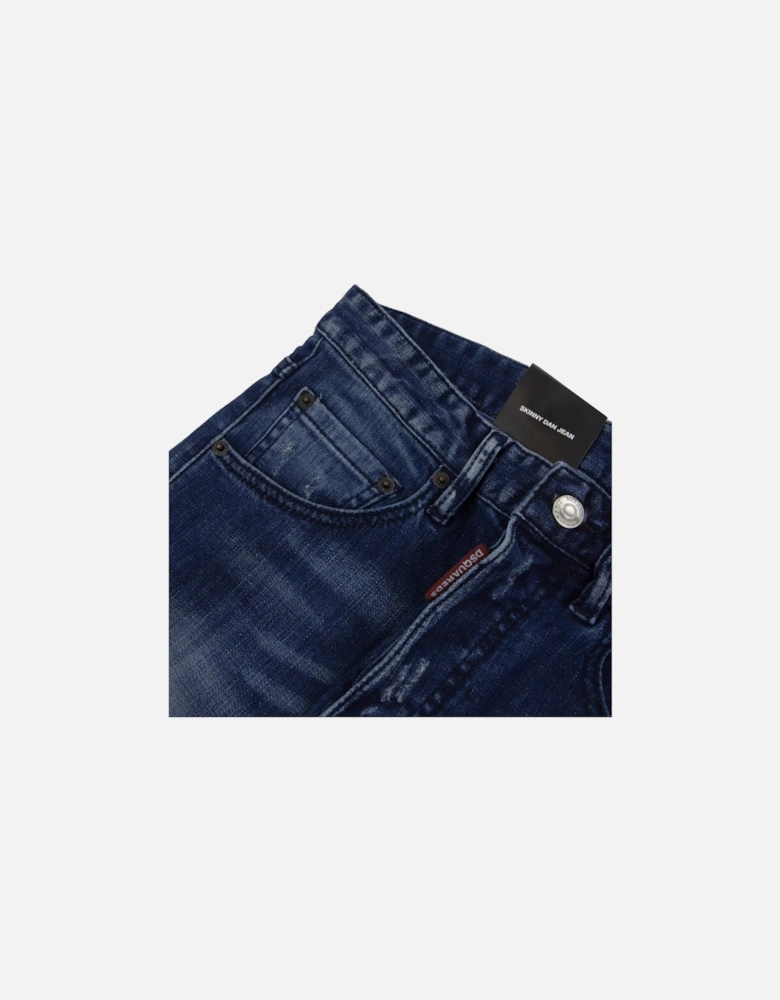 Green Patch Skinny Dan Jean Denim 470