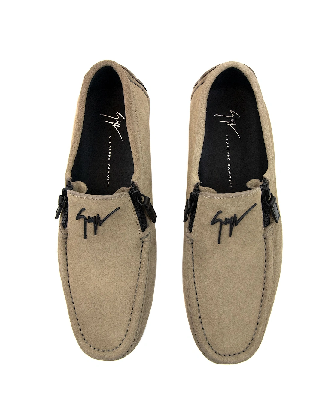 Kent Signature Suede Loafers Camel