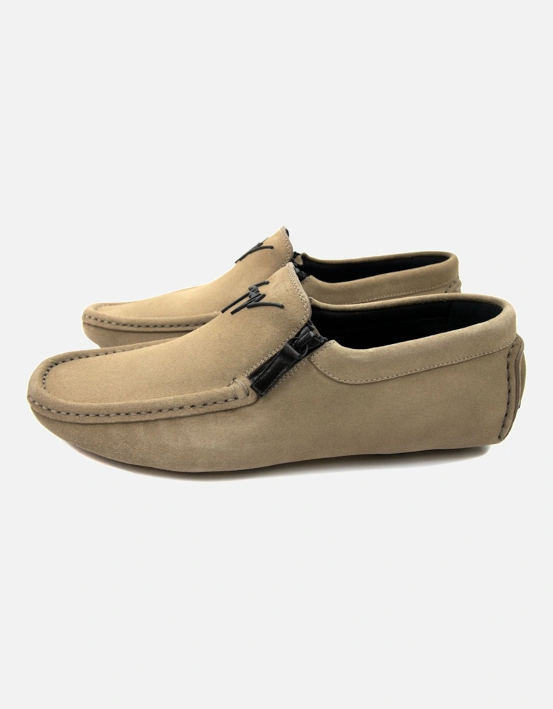 Kent Signature Suede Loafers Camel