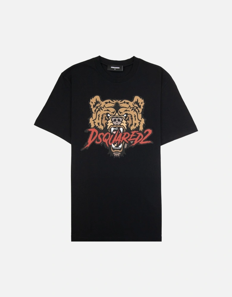 Bear Logo Cool Fit T Shirt Black 900