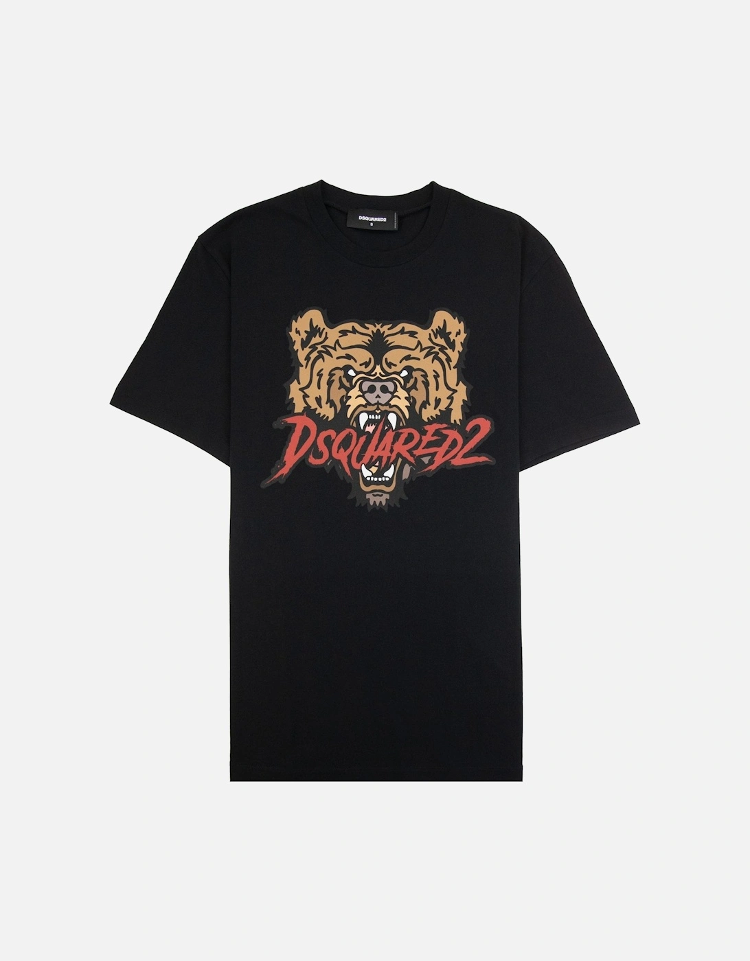 Men's Dsquared2 Bear Logo Cool Fit T Shirt Black 900 - Size: 44