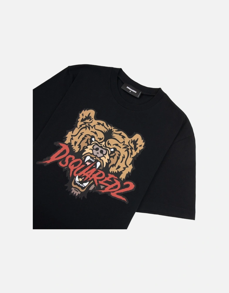 Bear Logo Cool Fit T Shirt Black 900
