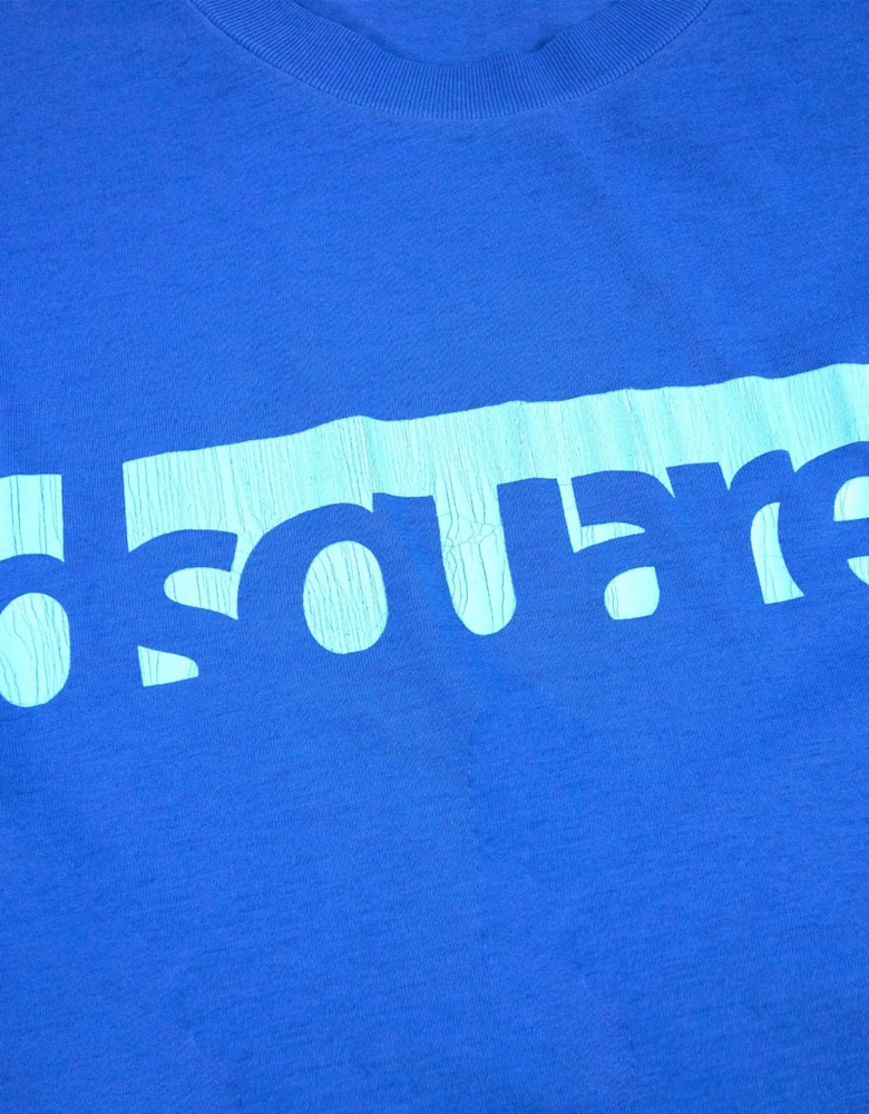 Broken Logo L/s T Shirt Blue SA26