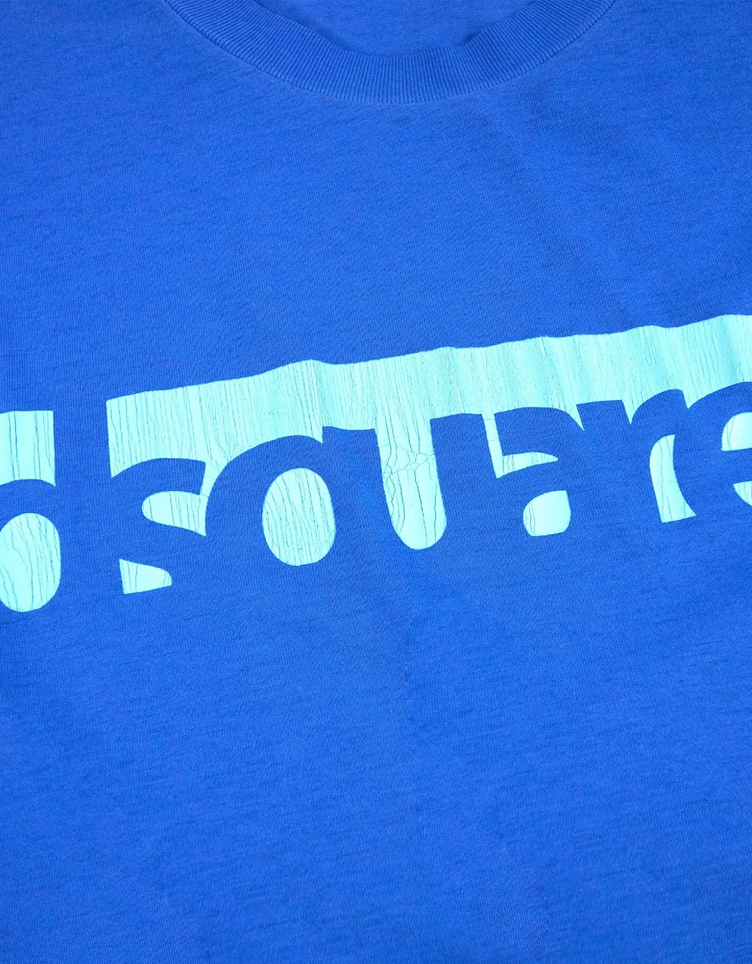 Broken Logo L/s T Shirt Blue SA26