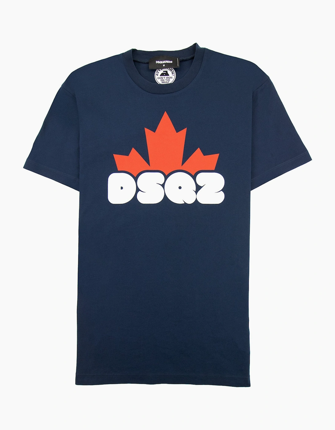 Men's Dsquared2 Dsq2 Logo Print Cool T Shirt Navy 478 - Size: 46
