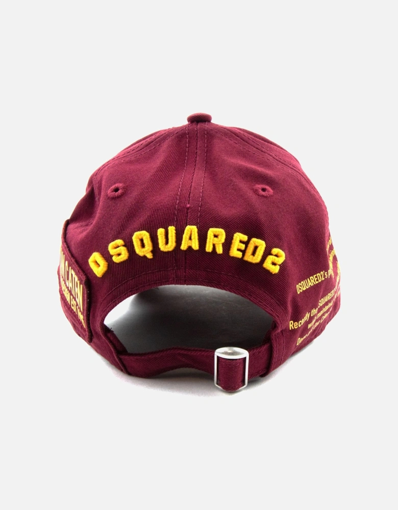 Icon Badges Cap Burgundy