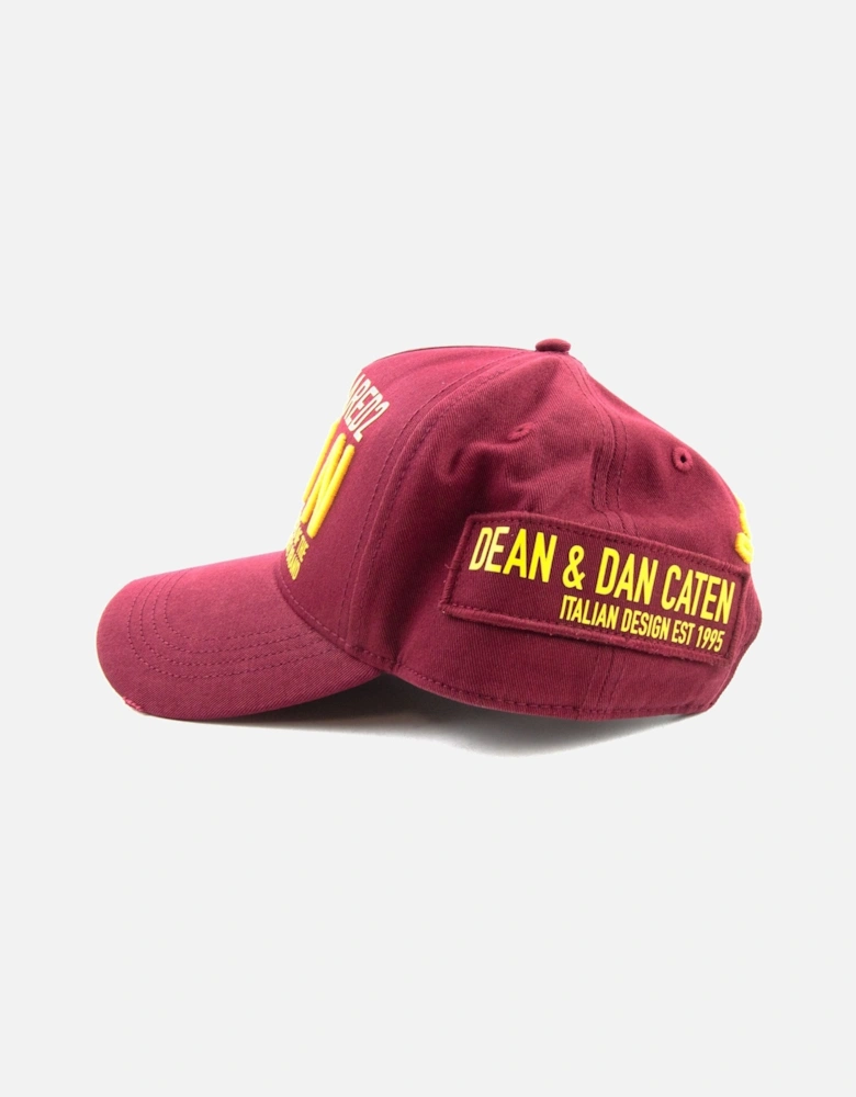 Icon Badges Cap Burgundy