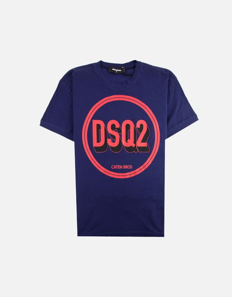 DSQ2 Circle T-shirt Blue 524