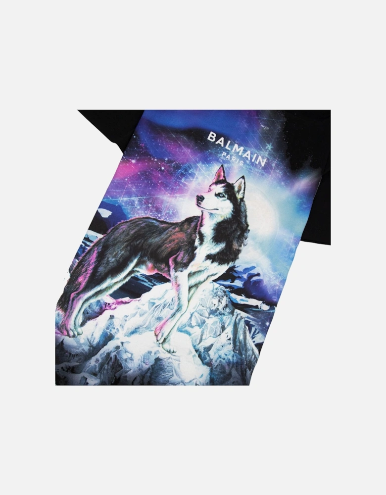 Oversized Lone Wolf T-Shirt Black