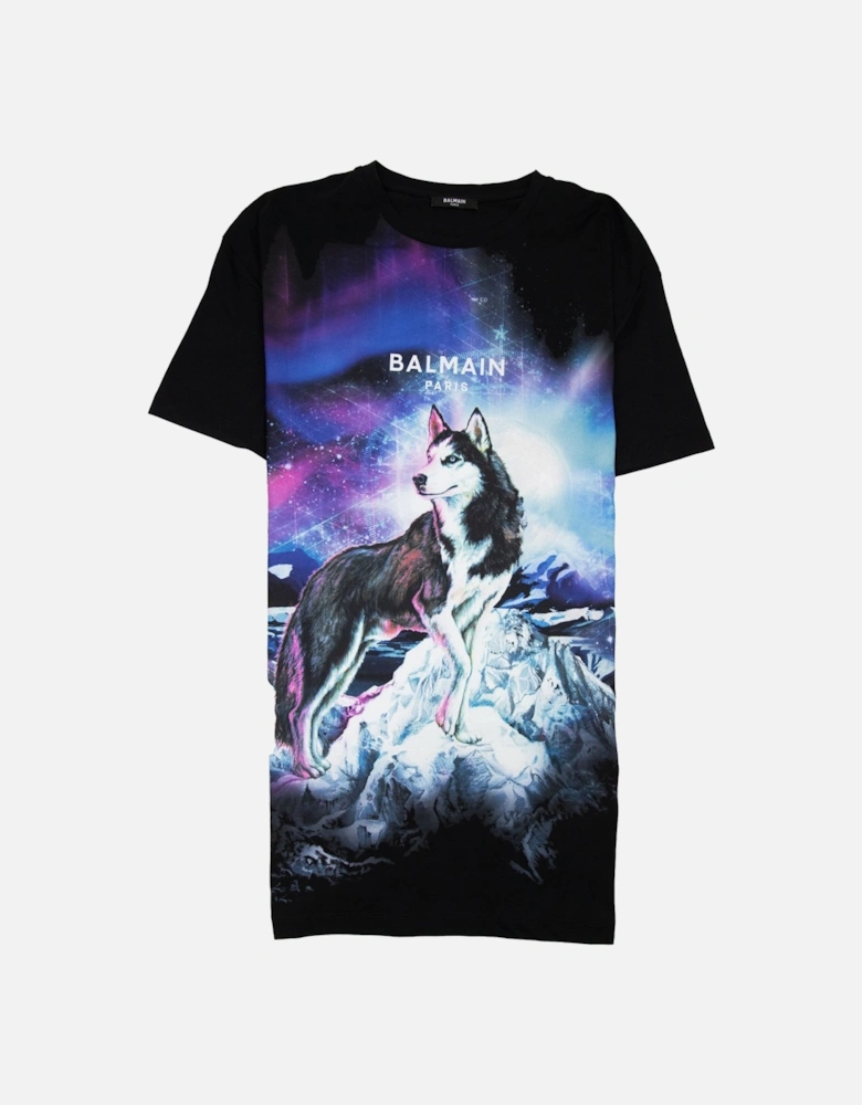 Oversized Lone Wolf T-Shirt Black