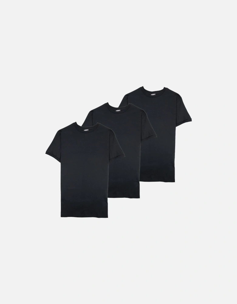 3 Pack Back Logo T Shirt Black