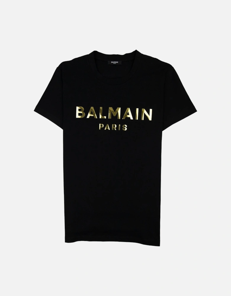 Metallic Logo T-Shirt Black