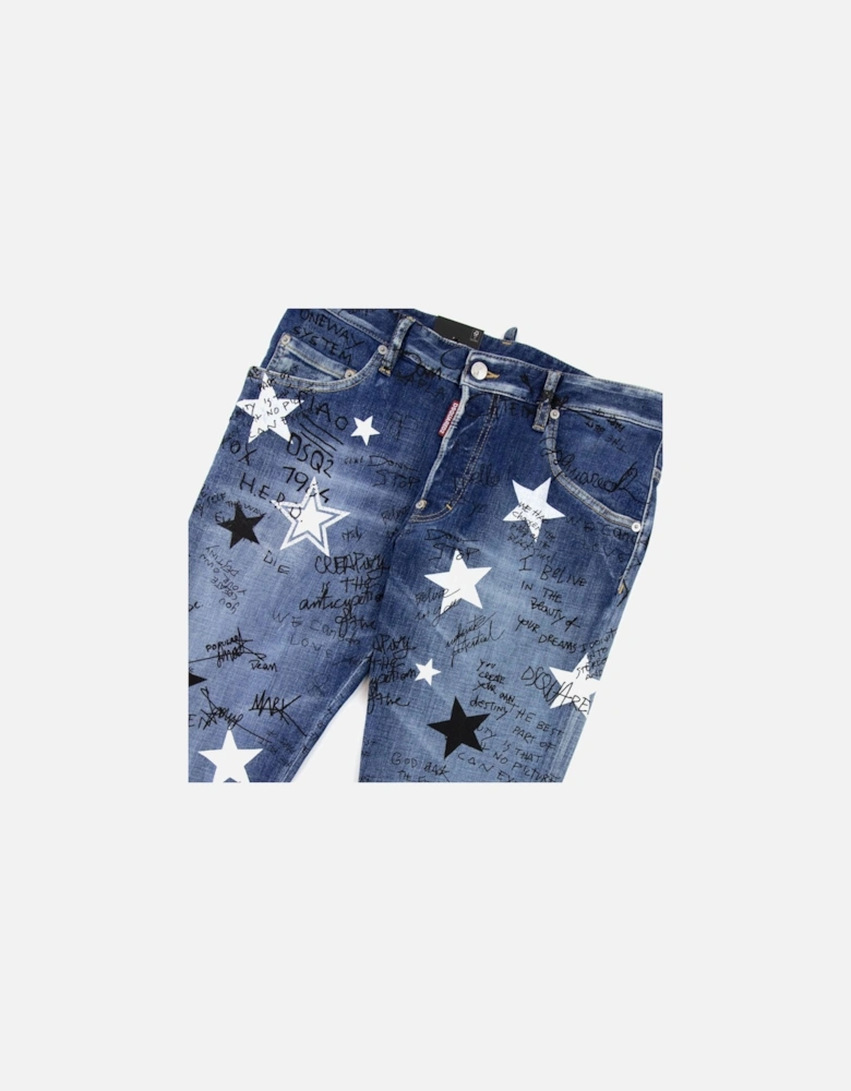 Skater Star Wash Jeans Navy Blue 470
