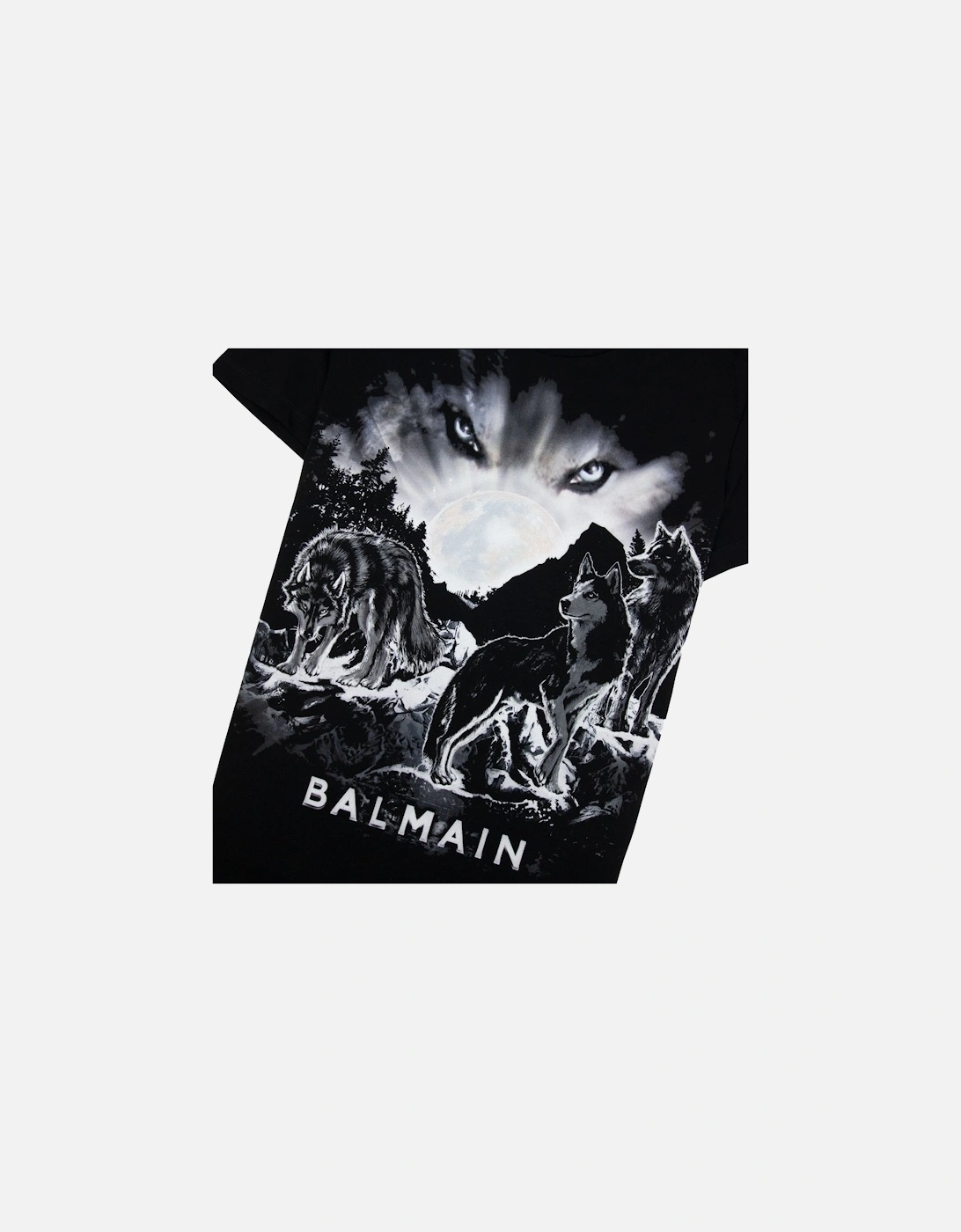 Wolf Eyes Moon T-Shirt Black