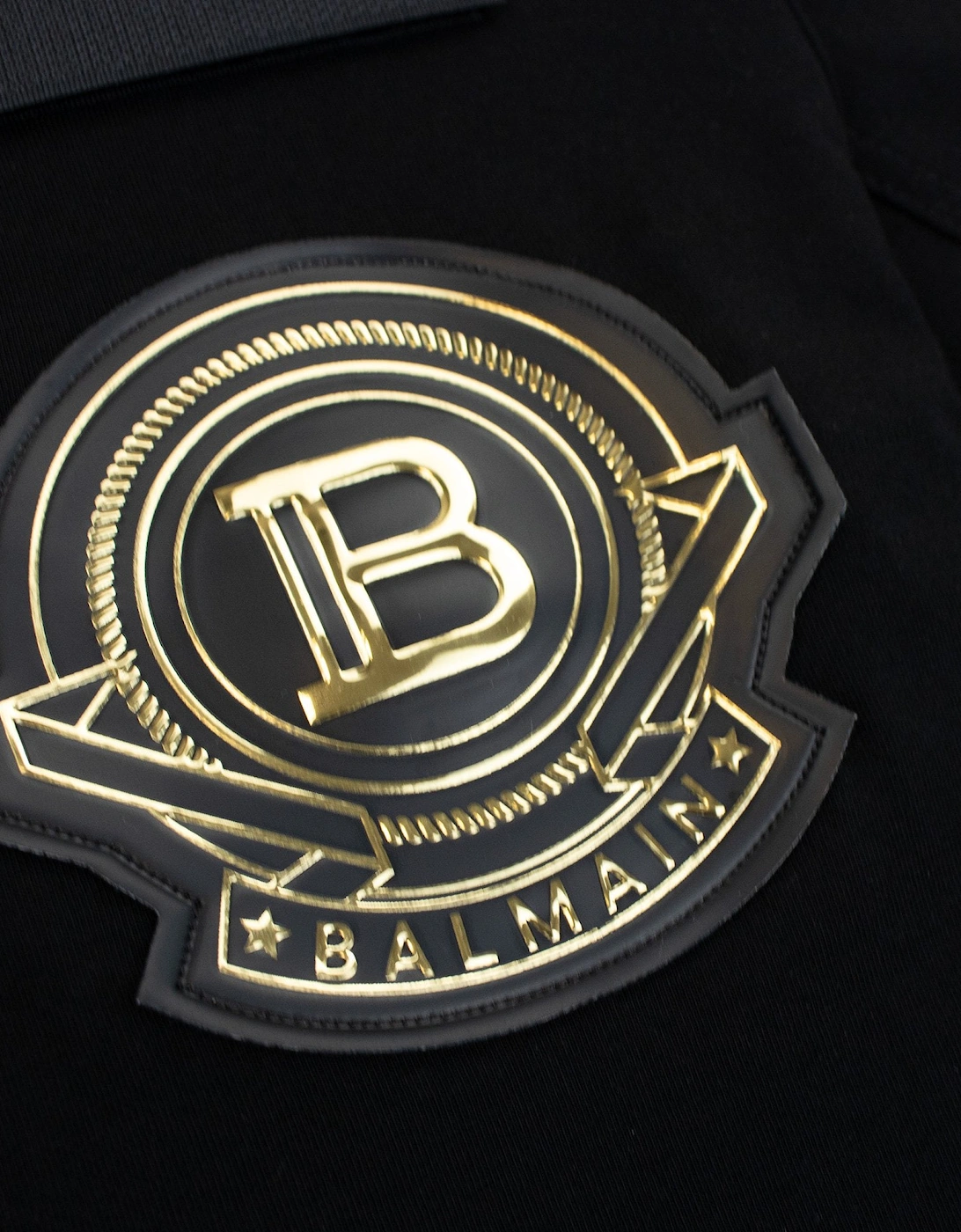 Badge Logo Crewneck T-shirt Black