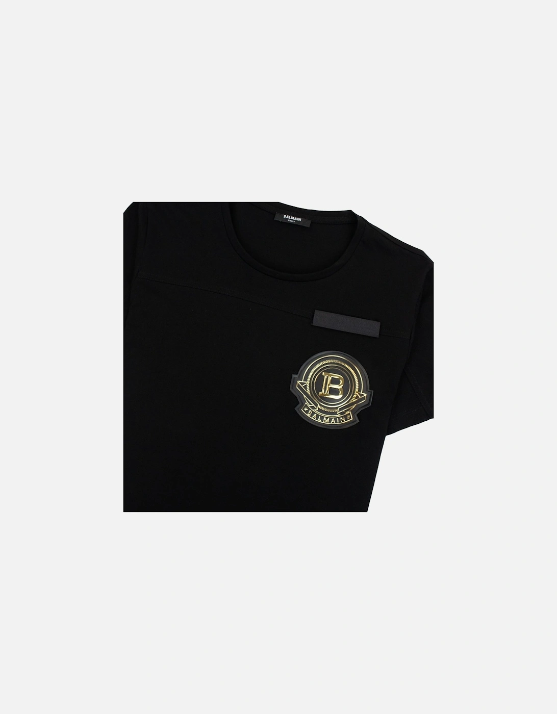 Badge Logo Crewneck T-shirt Black