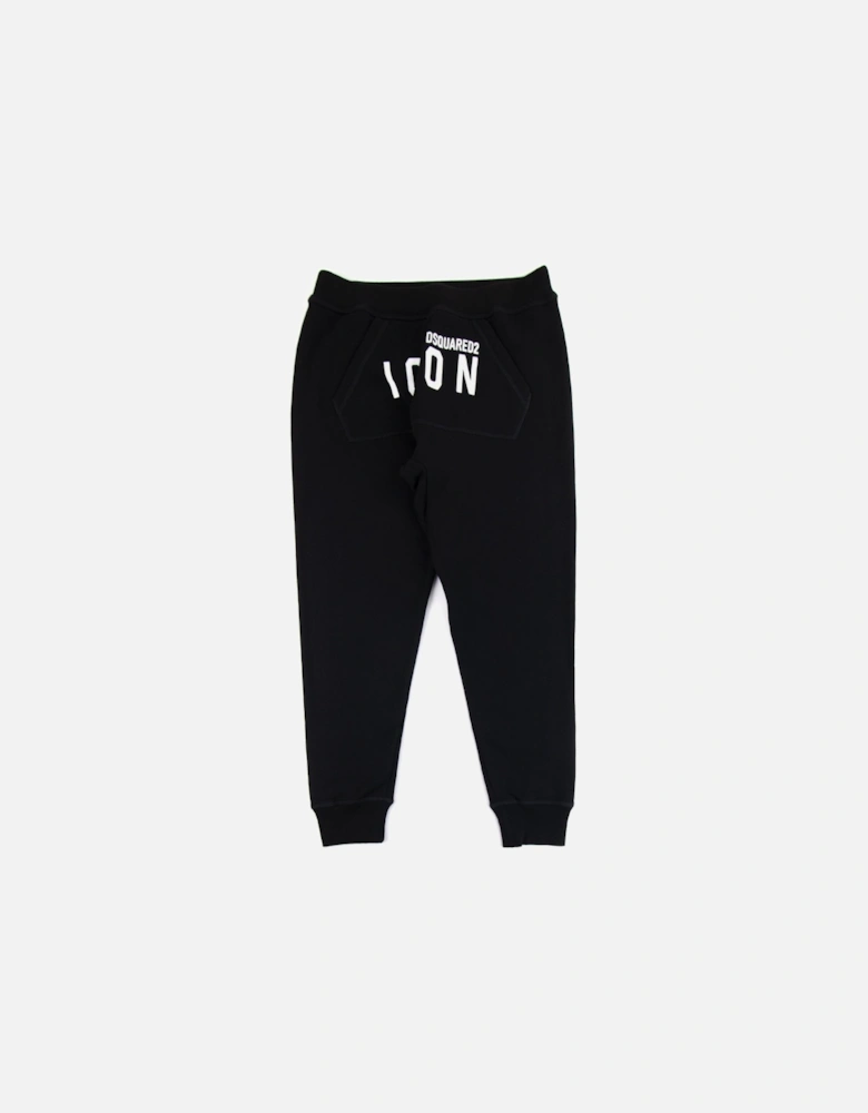 Icon Sweatpants With Kangaroo Pocket Black