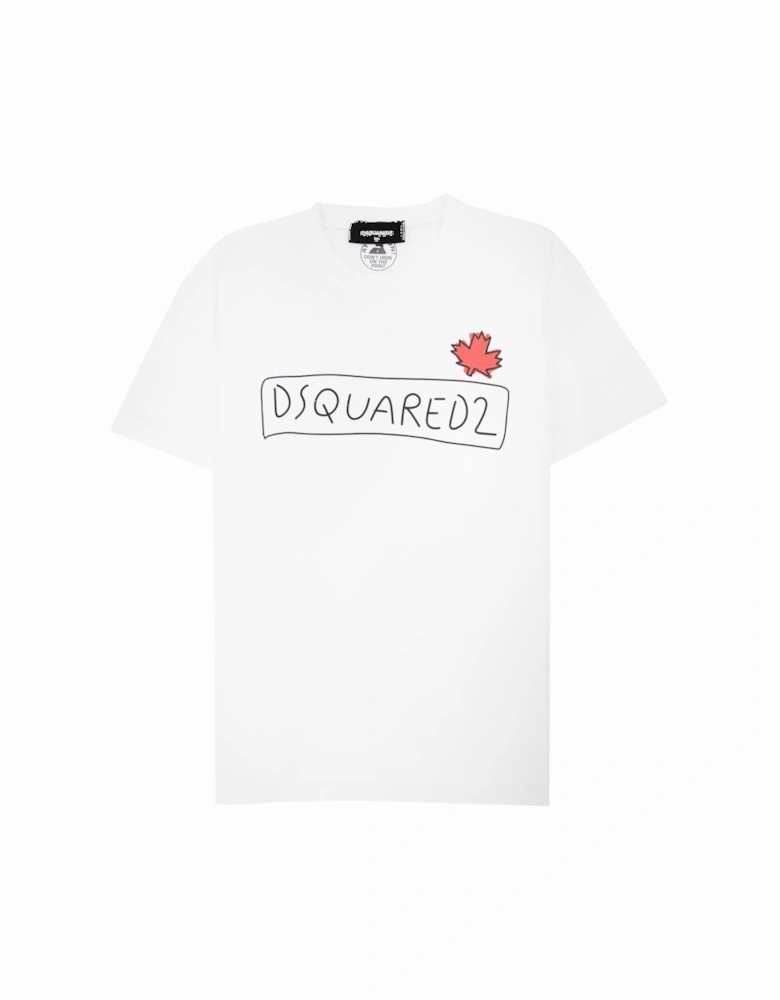 Logo Super Crew T Shirt White 100