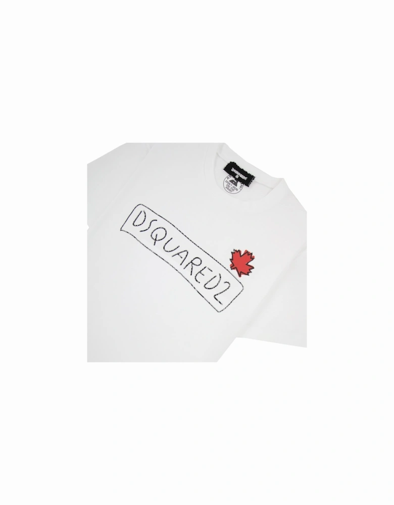 Logo Super Crew T Shirt White 100