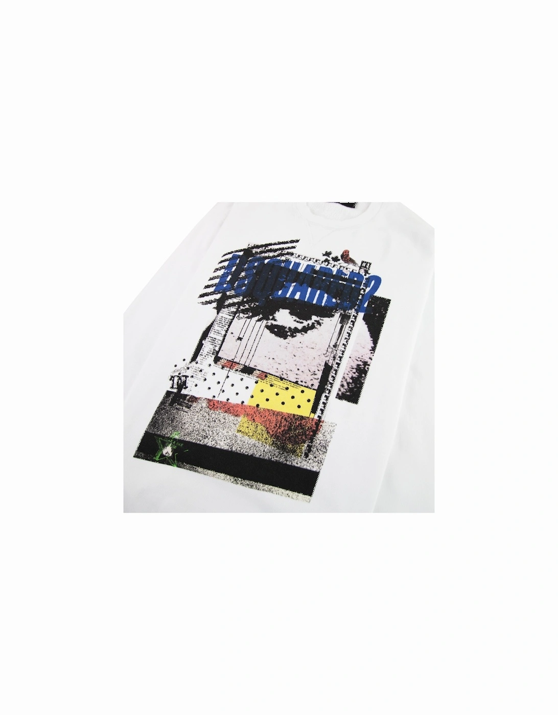Graphic Longsleeve Sweatshirt White