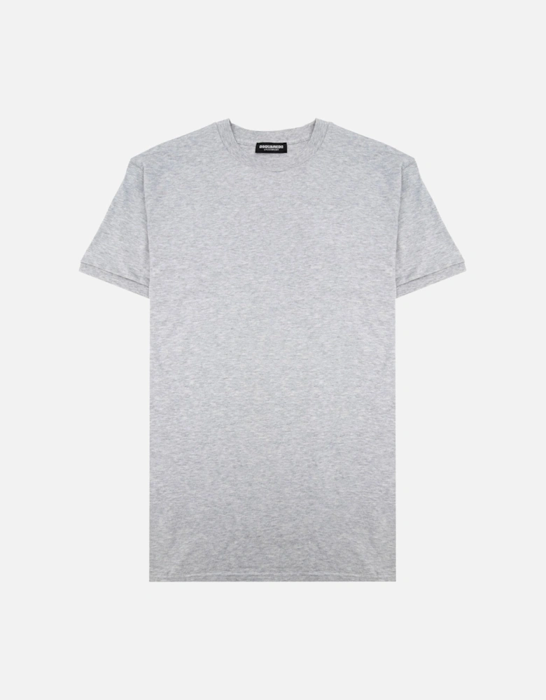 Small Logo Plain T Shirt Grey