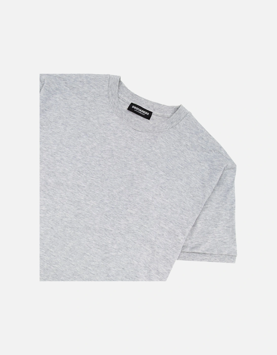 Small Logo Plain T Shirt Grey