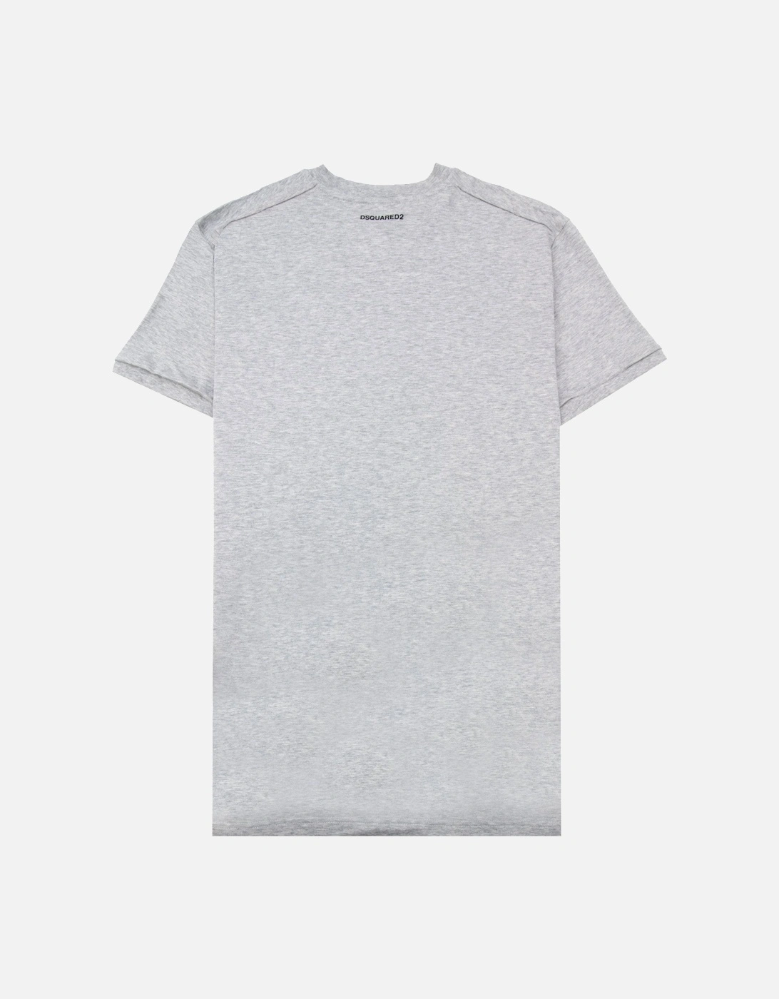 Small Logo Plain T Shirt Grey