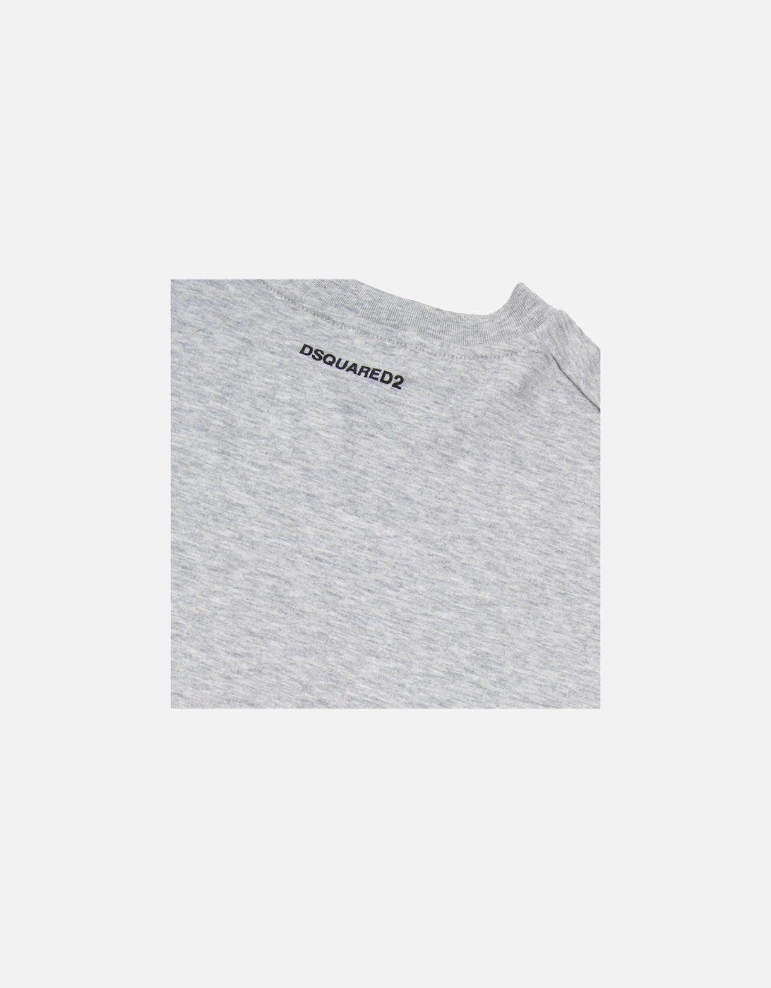 Small Logo Plain T Shirt Grey
