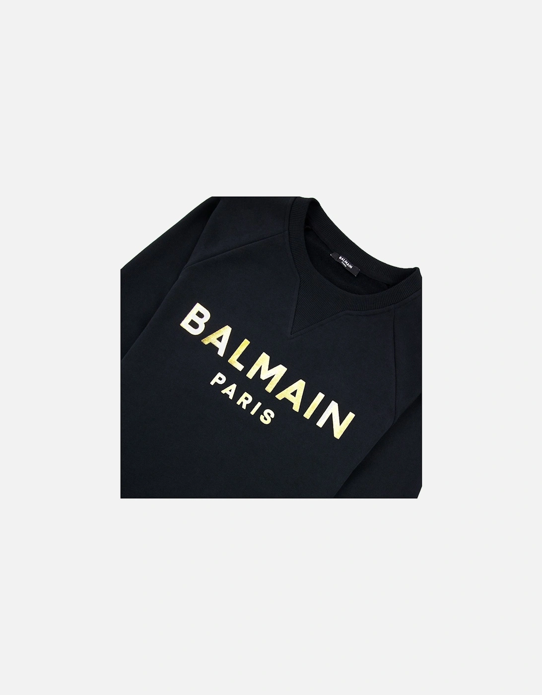 Foil Logo Sweatshirt Black/gold