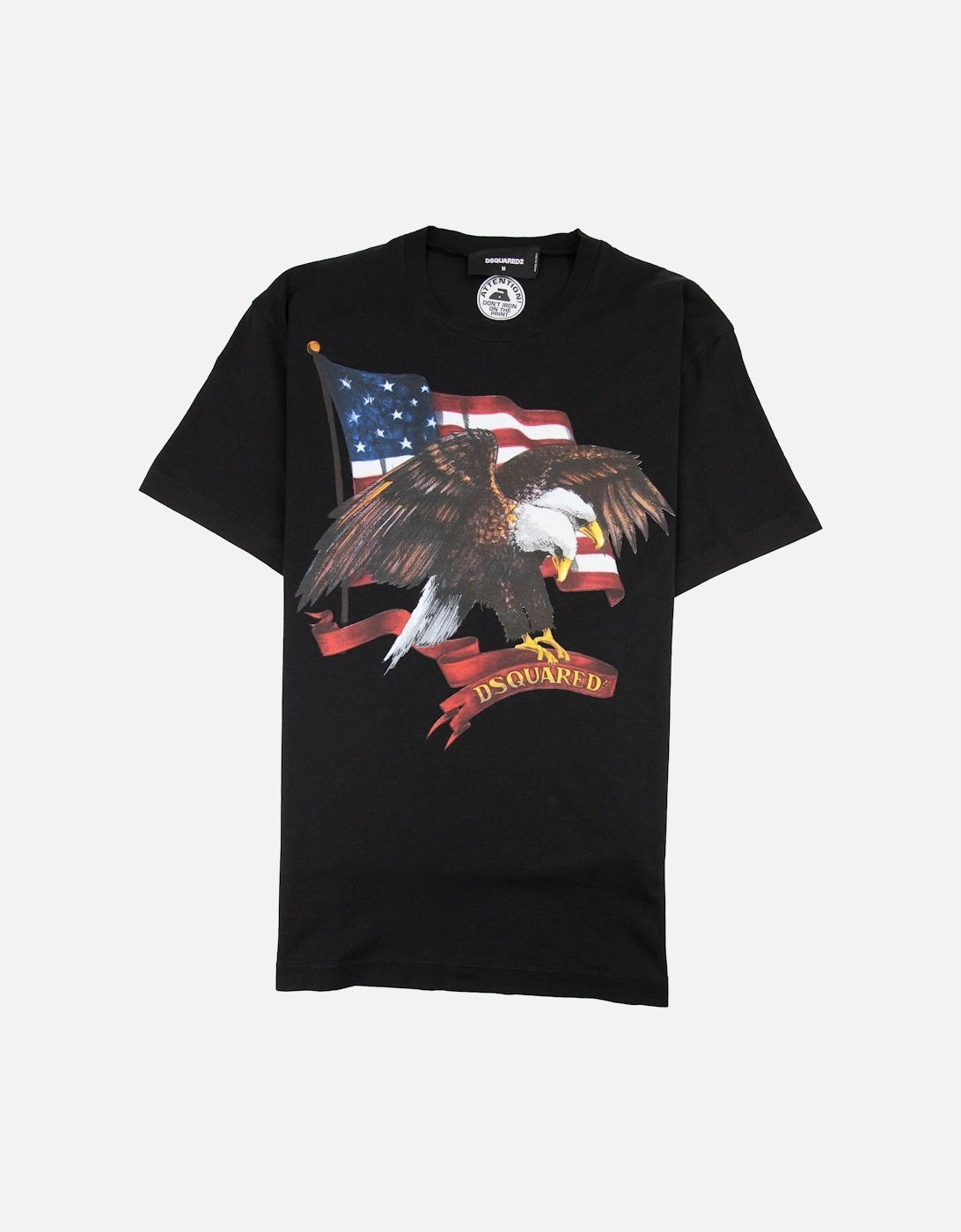 Eagle Flag T-Shirt Black, 4 of 3