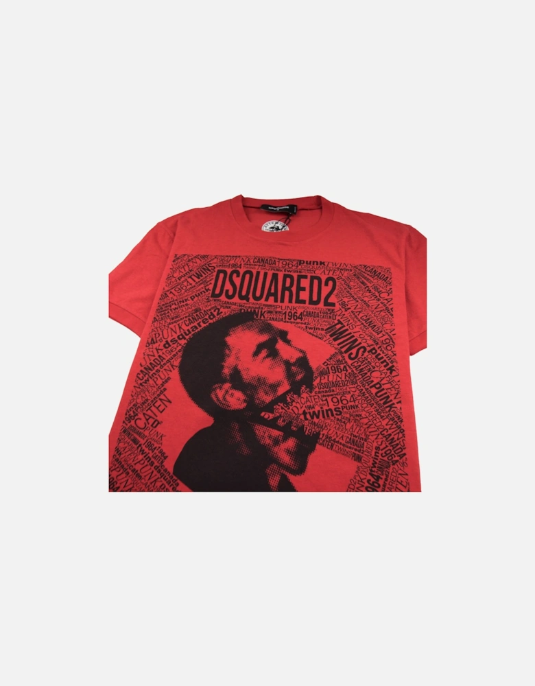 Caten Twins Mouth Tee Red