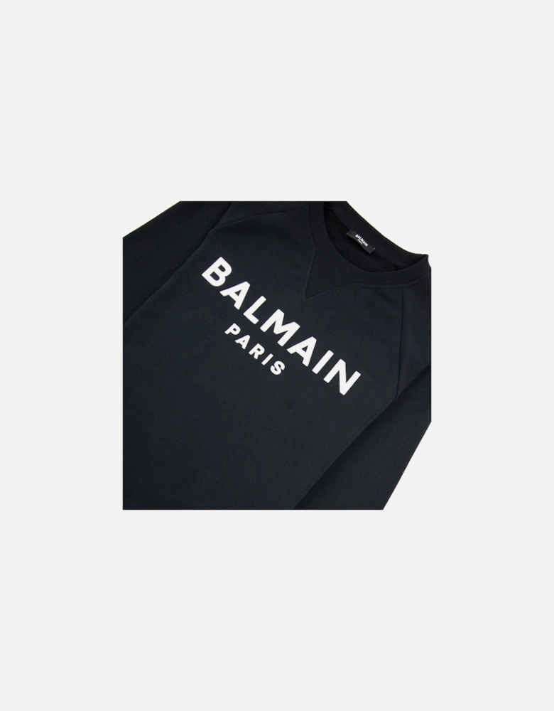 Foil Logo Sweatshirt Black/Silver Foil Logo