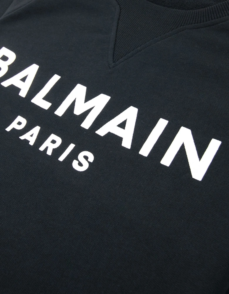 Foil Logo Sweatshirt Black/Silver Foil Logo